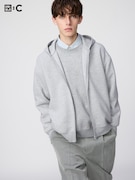Áo Hoodie Nỉ Dáng Rộng Kéo Khóa