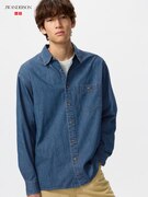 Áo Sơ Mi Vải Denim Nhẹ Dáng Rộng