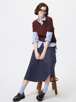 Chân Váy Vải Cotton Nylon Dáng Phồng