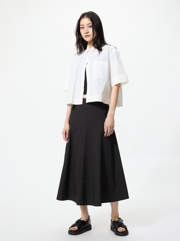 Chân Váy Vải Cotton Nylon Dáng Phồng