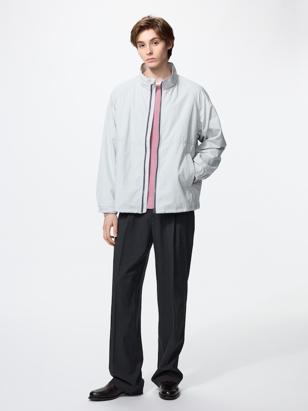 Áo Khoác Blouson Cản Gió Cổ Đứng