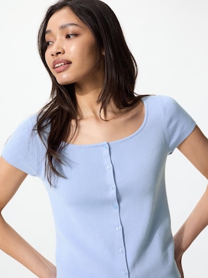 Áo Cardigan Cổ Tròn