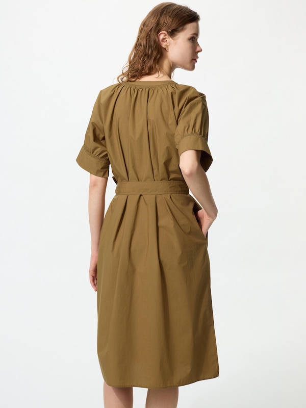 Đầm Pha Cotton Tay Phồng