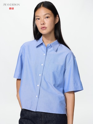 Áo Sơ Mi Vải Oxford Dáng Boxy