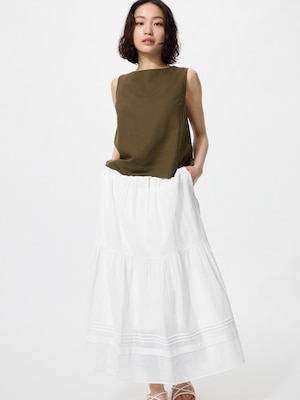 Chân Váy Maxi Xếp Tầng