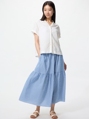 Chân Váy Maxi Xếp Tầng