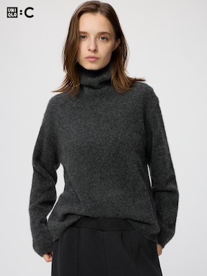 Áo Len Cashmere Mềm Cổ V Dáng Relax