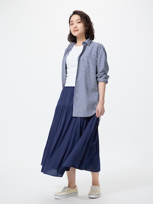 Chân Váy Xếp Ly Vải Nylon