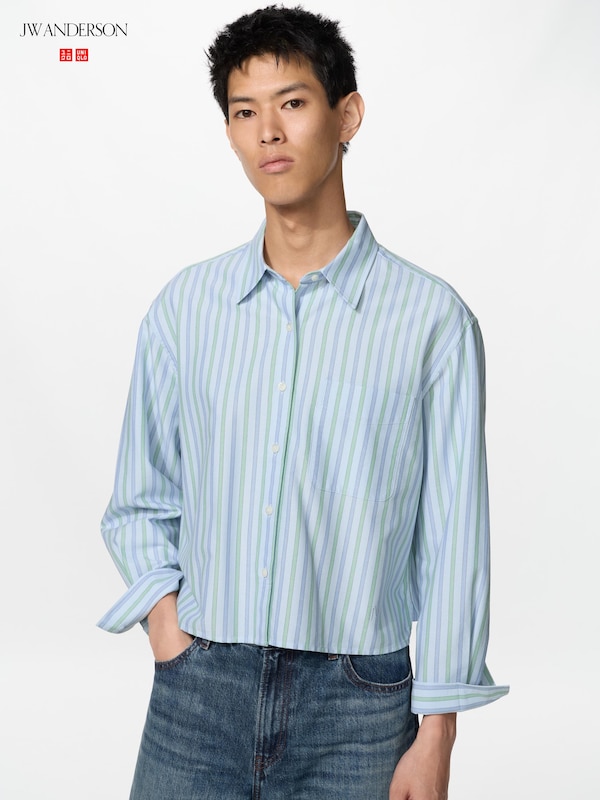 Áo Sơ Mi Vải Oxford Dáng Boxy | Kẻ Sọc