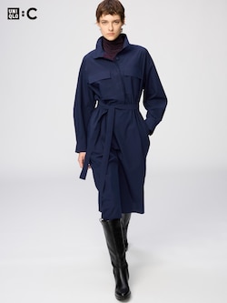 Đầm Vải Cotton Cổ Trụ