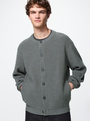 Áo Len Cardigan Cổ Tròn