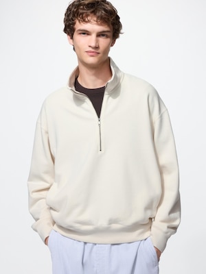 Half-Zip Oversized Sweatshirt