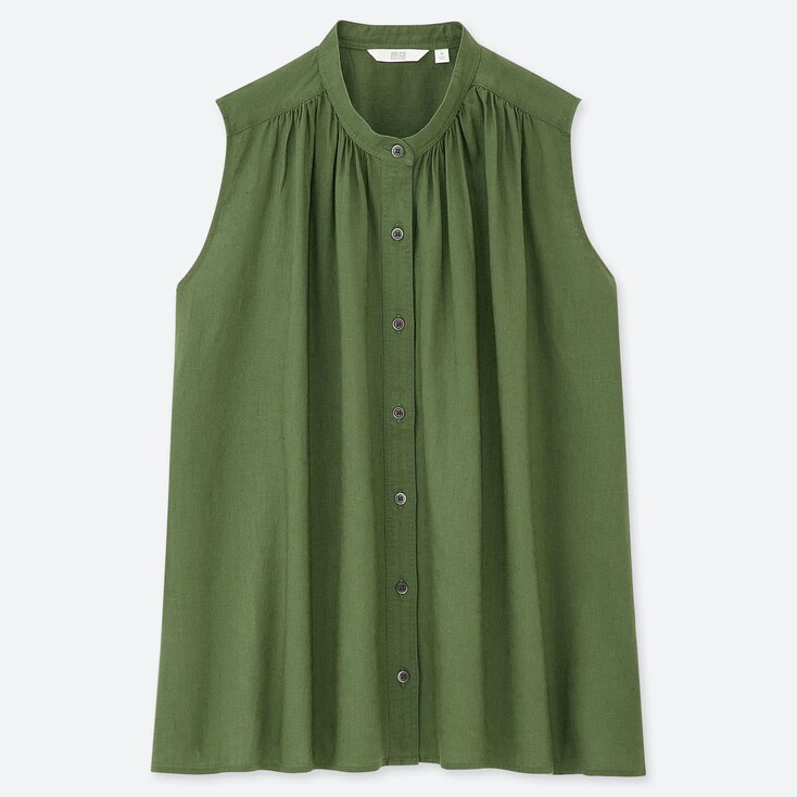 Women Linen Shirts & Blouses Outerwear UNIQLO