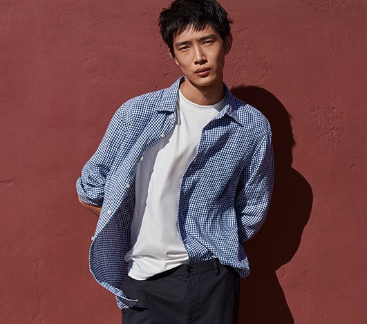 Men's linen collection hero image
